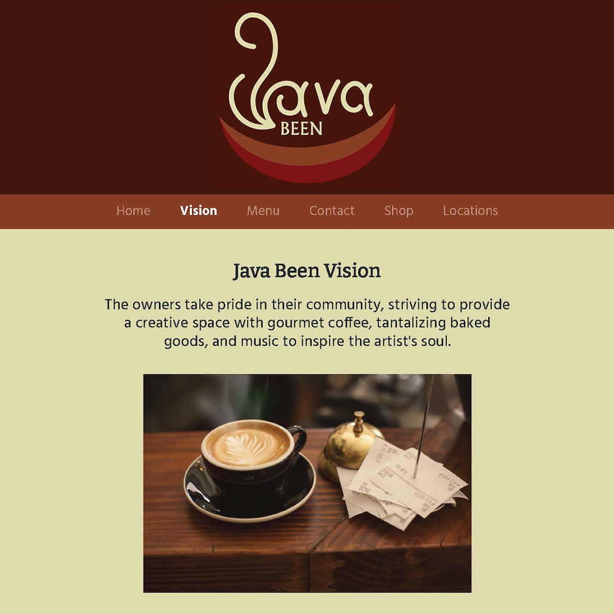 Java Been Website Image