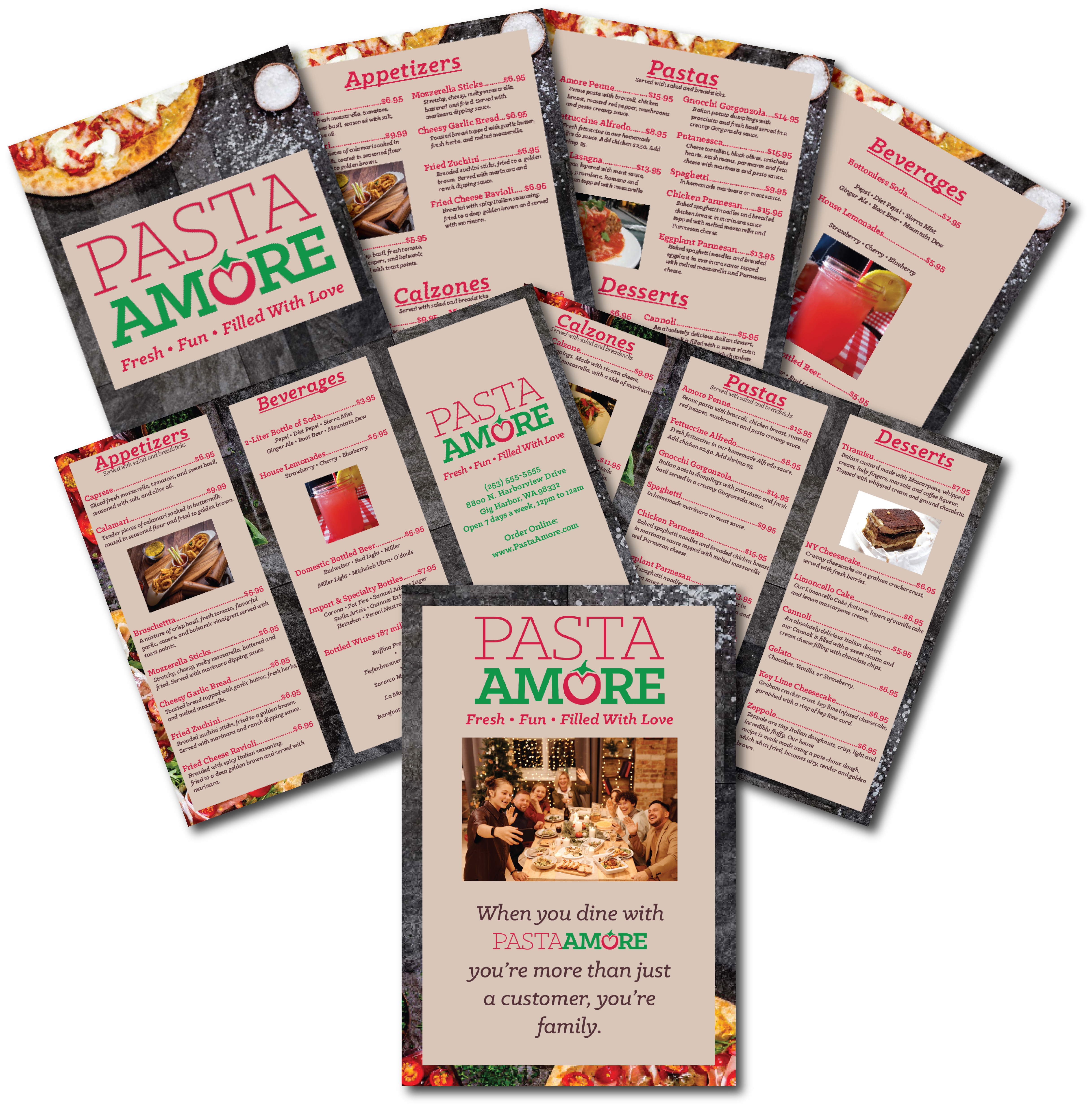 Pasta Amore Branding Package Image